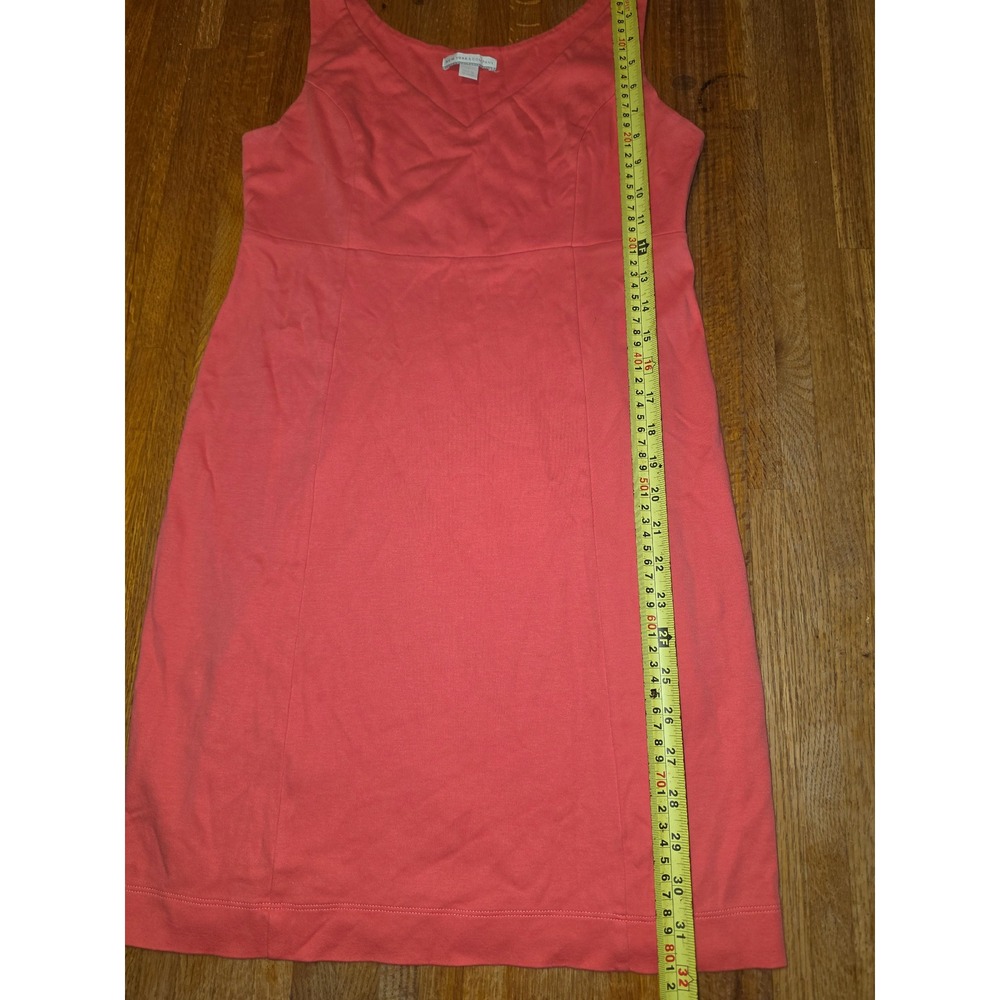 New York & Company Coral Pink V-Neck Sleeveless Sheath Dress Size S - Picture 9 of 10